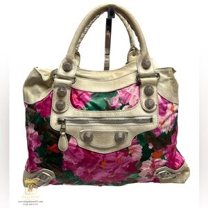 Balenciaga Floral giant city Bag